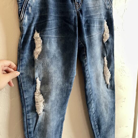 Zoe Fashion Size XS Jeans - Original Premium Denim Ripped Buttons Trendy Stylish - Picture 4 of 9